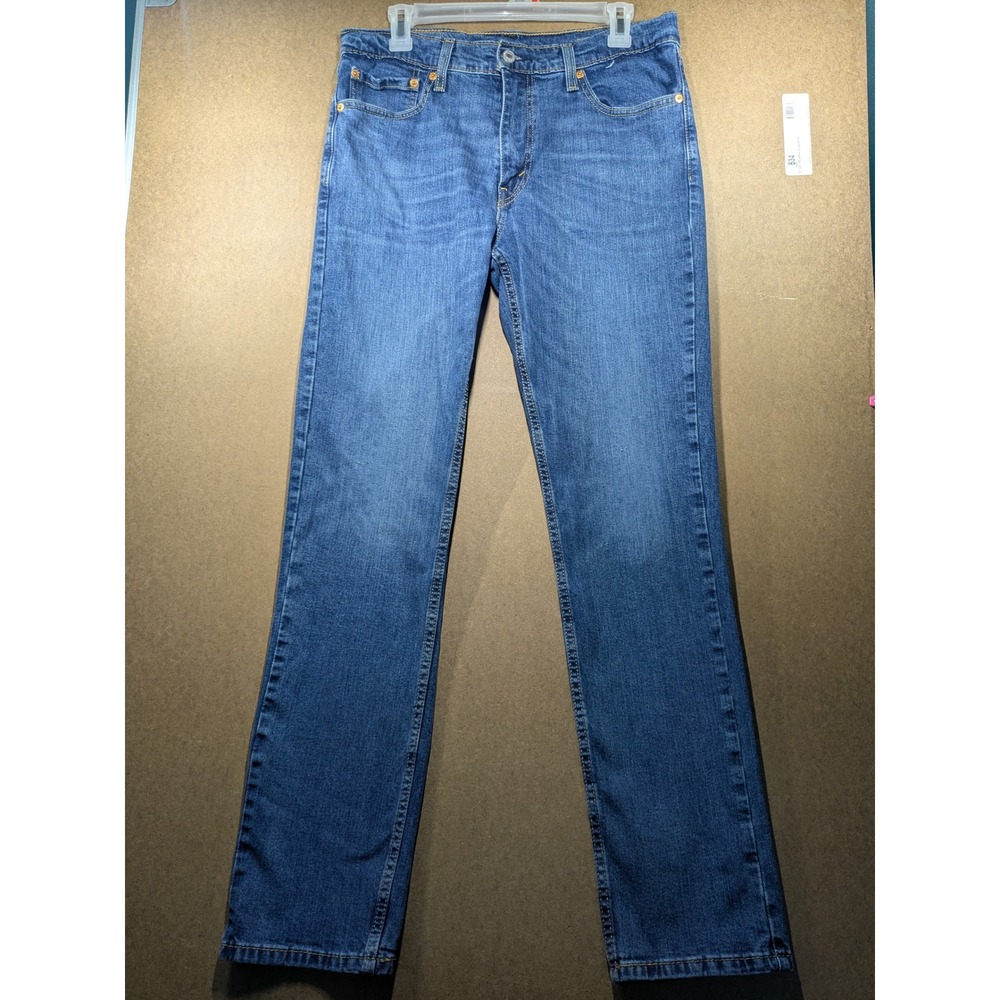 Levis 511 Slim Fit Jeans Mens 33x32 Medium Wash Blue Denim 04511-1163